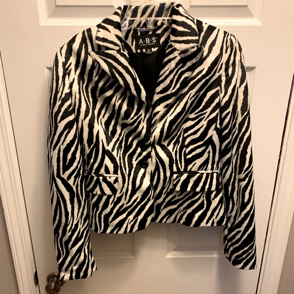 ABS Allen Schwartz Zebra Jacket